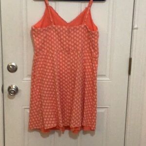 Trixxi Orange with Tiny White Flowers Dress